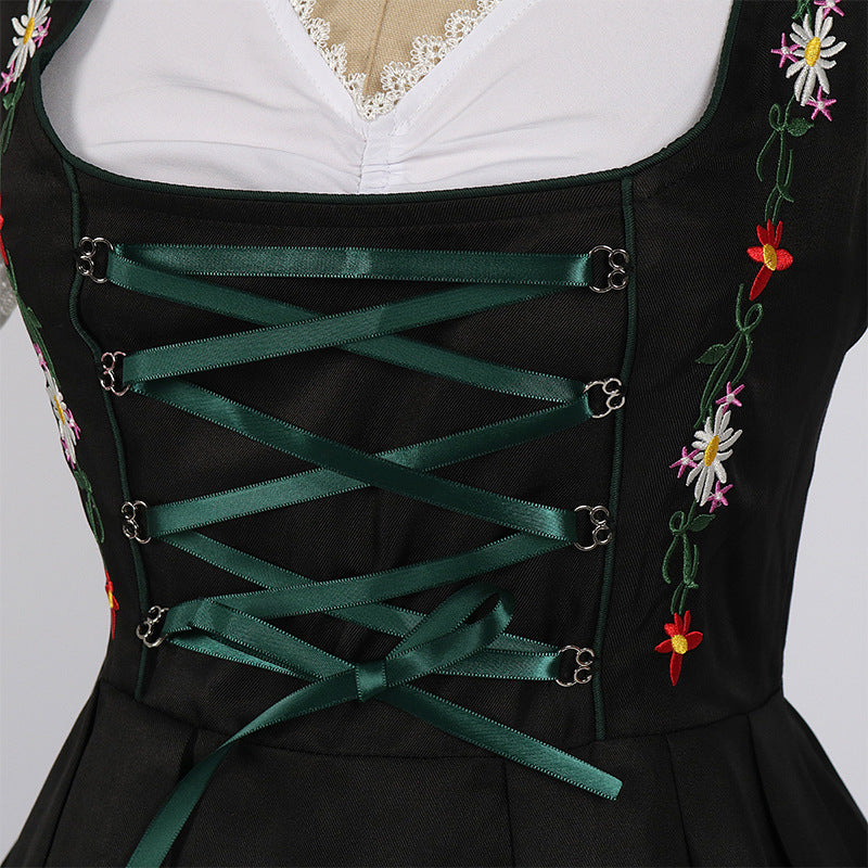 O1CN01QmRjaU22MbOcoQTiN__2217033477106-0-cib BLACK FIT & FLARE DIRNDL DRESS SET, WOVEN COTTON BLEND