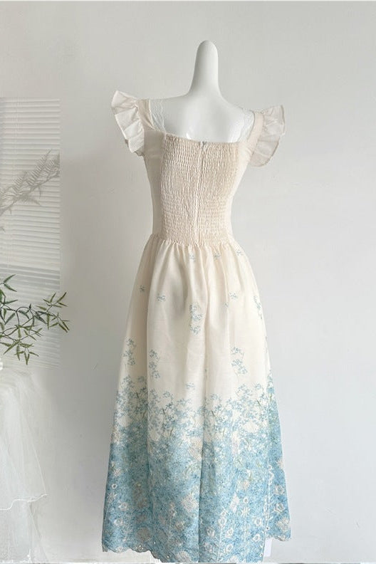 O1CN01T94wCs27KNjep1rpi__2212478297778-0-cib WHITE FIT-AND-FLARE MIDI DRESS WITH FLORAL EYELET