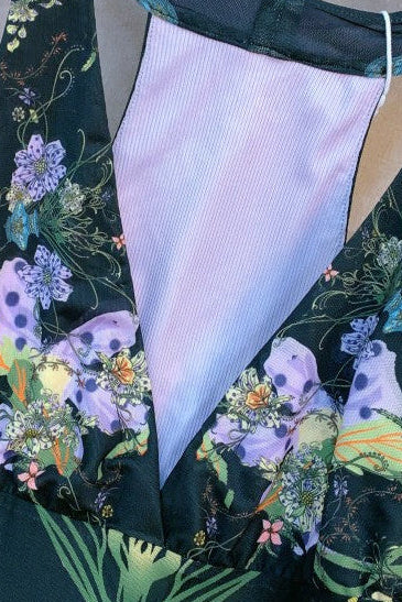 O1CN01UOFEbW2MtOGDvrog4__2222602919885-0-cib BLACK SHEER FLORAL PRINT FITTED COLUMN MAXI DRESS