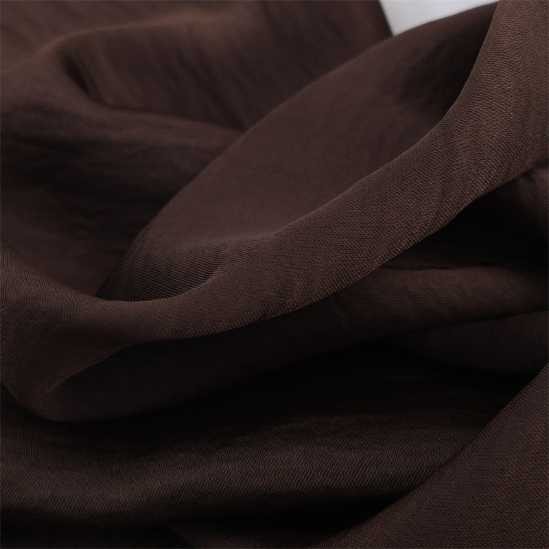 O1CN01XT8sAp1zz802Mm0Lf__2210423836784-0-cib CHOCOLATE BROWN SATIN SHEATH DRESS FOR WEDDING GUEST