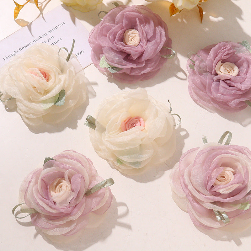 O1CN01YCuFMr1VP0KtmQyeB__2213253512644-0-cib SPRING FAIRY CHIFFON ROSE CORSAGE CLAW CLIP HAIR ACCESSORY