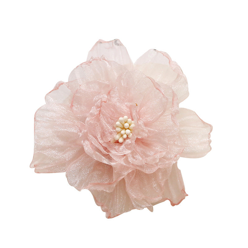 O1CN01aXjH8r1VOzzzK64Vt__2213253512644-0-cib PHOTOGRAPHY: PRINCESS HAIR ACCESSORIES, LIGHTWEIGHT ORGANZA, PEACH PIN