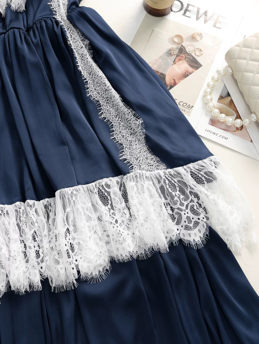O1CN01bgfz8t1xc6vTZkyVe__2920556463 NAVY LACE FRINGE MAXI DRESS | SPAGHETTI STRAP V-NECK
