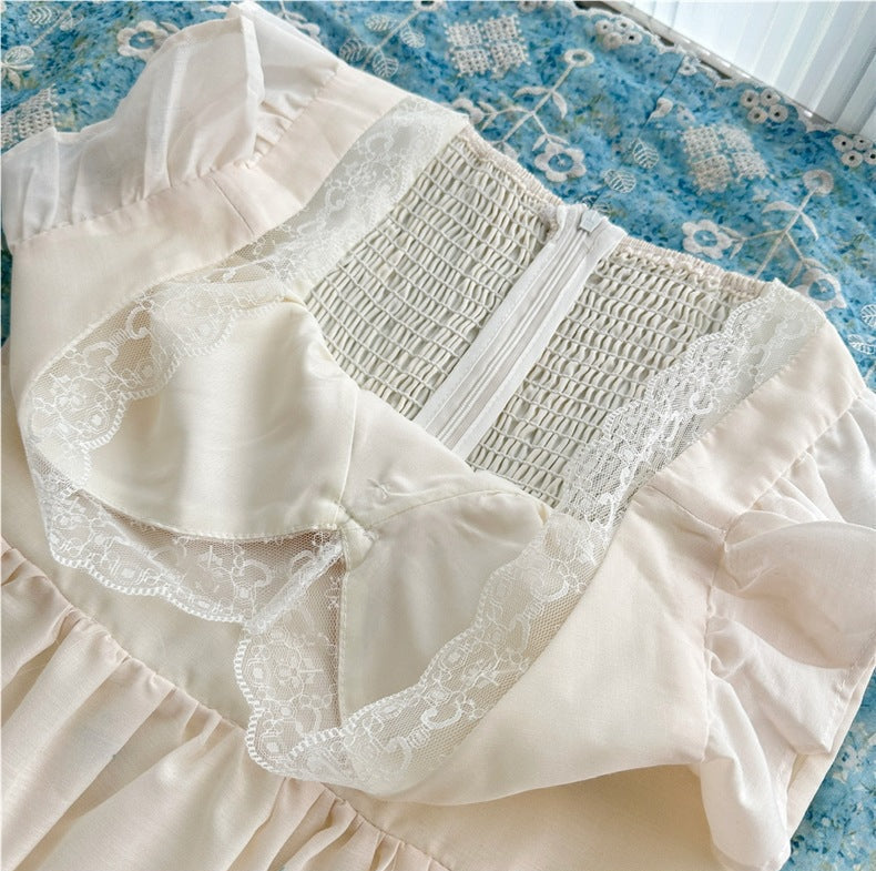 O1CN01boDpjc27KNjep3wfk__2212478297778-0-cib WHITE FIT-AND-FLARE MIDI DRESS WITH FLORAL EYELET