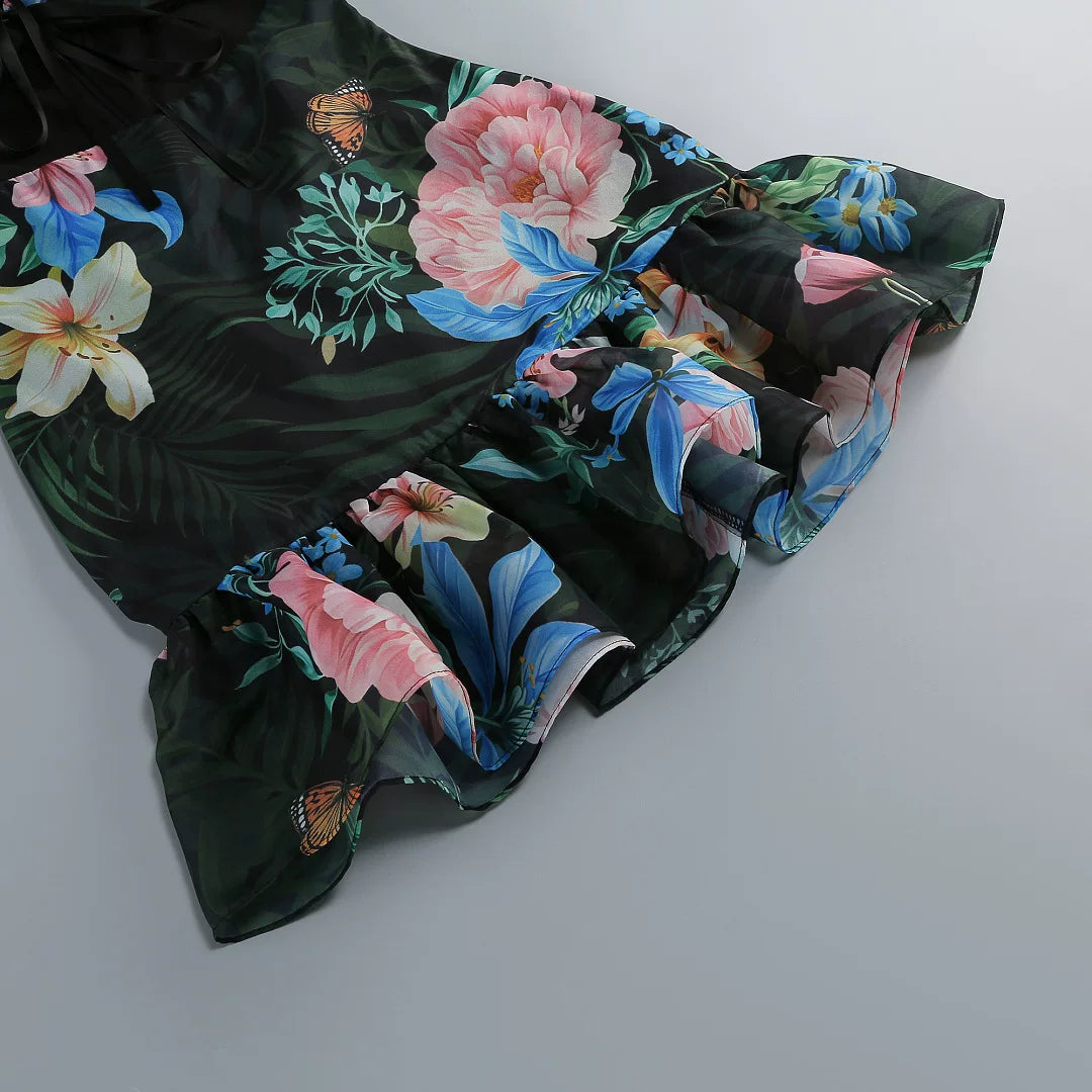 O1CN01cmN5PI1HJ8eFbOZuS__694940736 TROPICAL FLORAL CUTOUT HIGH-LOW MAXI DRESS