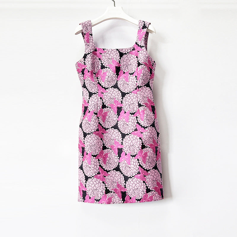 O1CN01dBiCbC1PGrWd2kK0N__2215471241814-0-cib SQUARE NECK FLORAL BUTTERFLY SLEEVELESS MINI DRESS