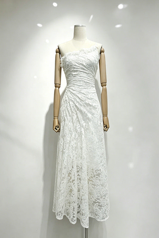O1CN01dFmAdR1v3BTW8p6mb__2485646116-0-cib WHITE LACE ASYM A-LINE DRESS FOR WEDDING GUEST