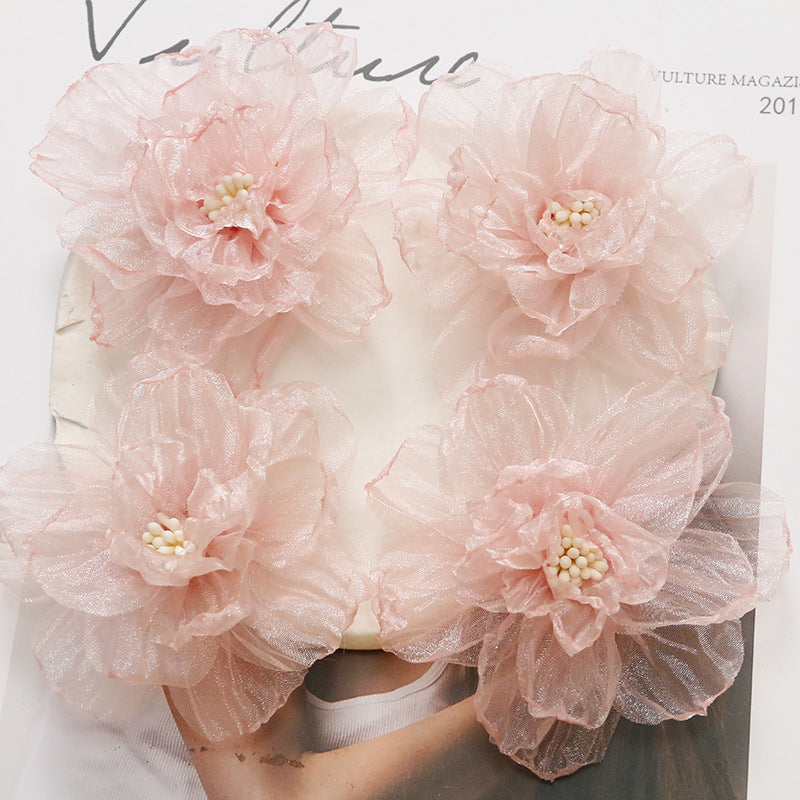 O1CN01gKdoYA1VOzzsco7Vb__2213253512644-0-cib PHOTOGRAPHY: PRINCESS HAIR ACCESSORIES, LIGHTWEIGHT ORGANZA, PEACH PIN
