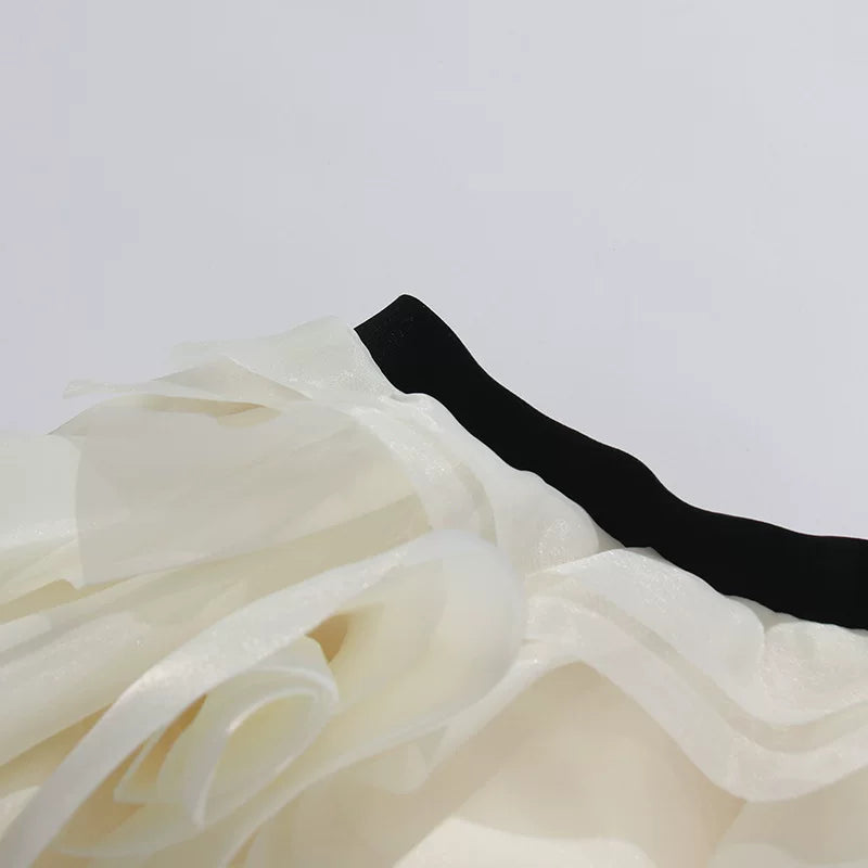 O1CN01hR7Yo91Tccs67Zpr8__346902403 STRAPLESS LACE CORSET RUFFLE TULLE MINI DRESS