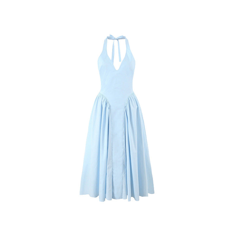 O1CN01hyP3W524RlDfVB8lU__6000000007388-0-cib HALTER DEEP V FLARED MAXI DRESS FOR WEDDING