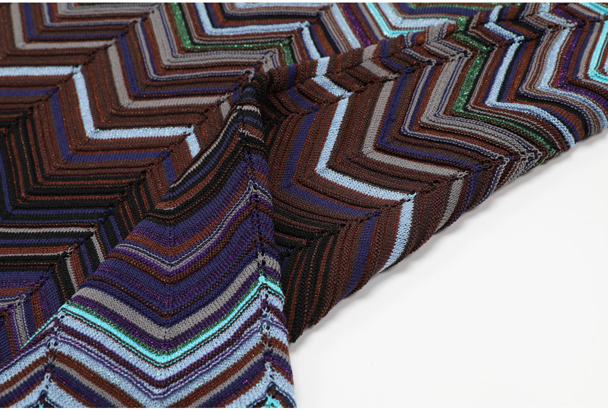 O1CN01irCtFX1hVD67ltz99__2600434282-0-cib ONE-SHOULDER CHEVRON MAXI DRESS TEAL PURPLE BROWN