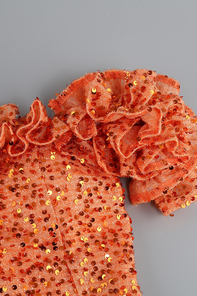 O1CN01jfF1jM28SS4kWeIF4__2215820147931-0-cib ORANGE SEQUIN ONE-SHOULDER FLOOR-LENGTH GOWN