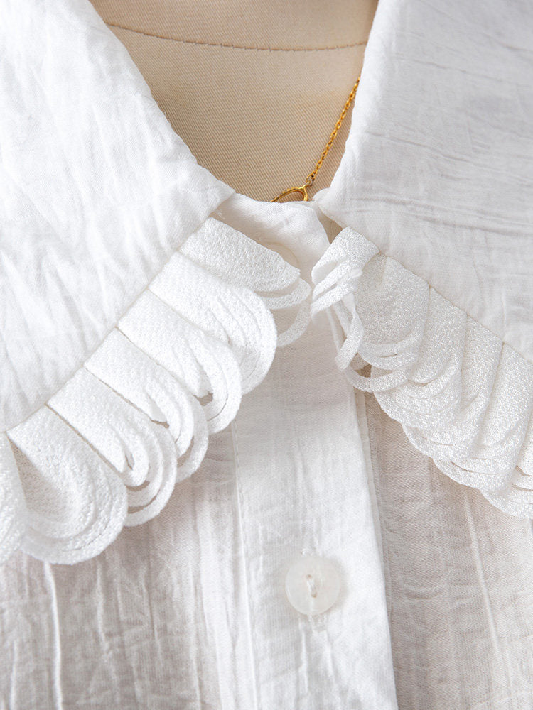O1CN01kqYqlj1fP8ZNmATnq__163593998 RUFFLED PETER PAN COLLAR PUFF SLEEVE CRINKLED BLOUSE