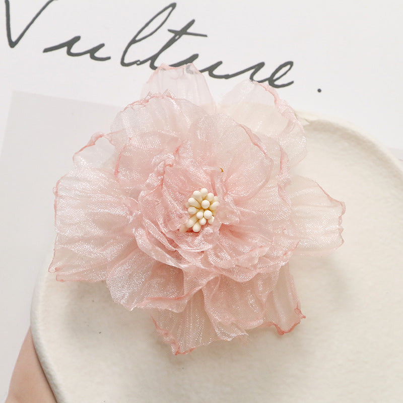 O1CN01nxm7EO1VP001LvlHO__2213253512644-0-cib PHOTOGRAPHY: PRINCESS HAIR ACCESSORIES, LIGHTWEIGHT ORGANZA, PEACH PIN