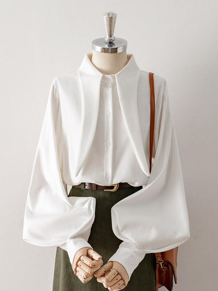 O1CN01oZo7Oj1fP8TUfBVCx__163593998 OVERSIZED POINT COLLAR LANTERN SLEEVE BLOUSE