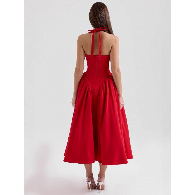 O1CN01qWz4SX2IsEjf9zYhj__2220380819341-0-cib HALTER DEEP V FLARED MAXI DRESS FOR WEDDING