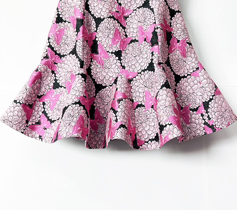 O1CN01rBW4xO1PGrWjPAOA0__2215471241814-0-cib PINK FLORAL BUTTERFLY PRINT MINI DRESS