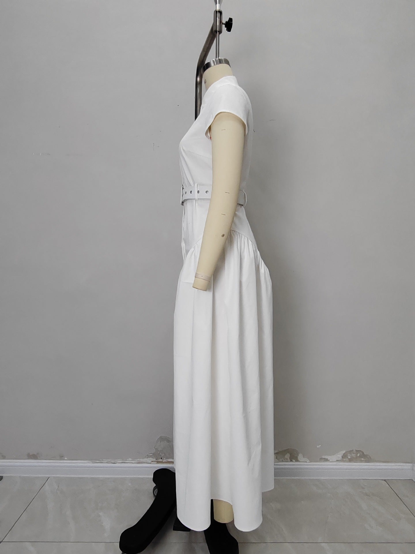 O1CN01rNvUXd1zMCIof1OlM__2217524266699-0-cib CAP SLEEVE BELTED SHIRT MAXI DRESS