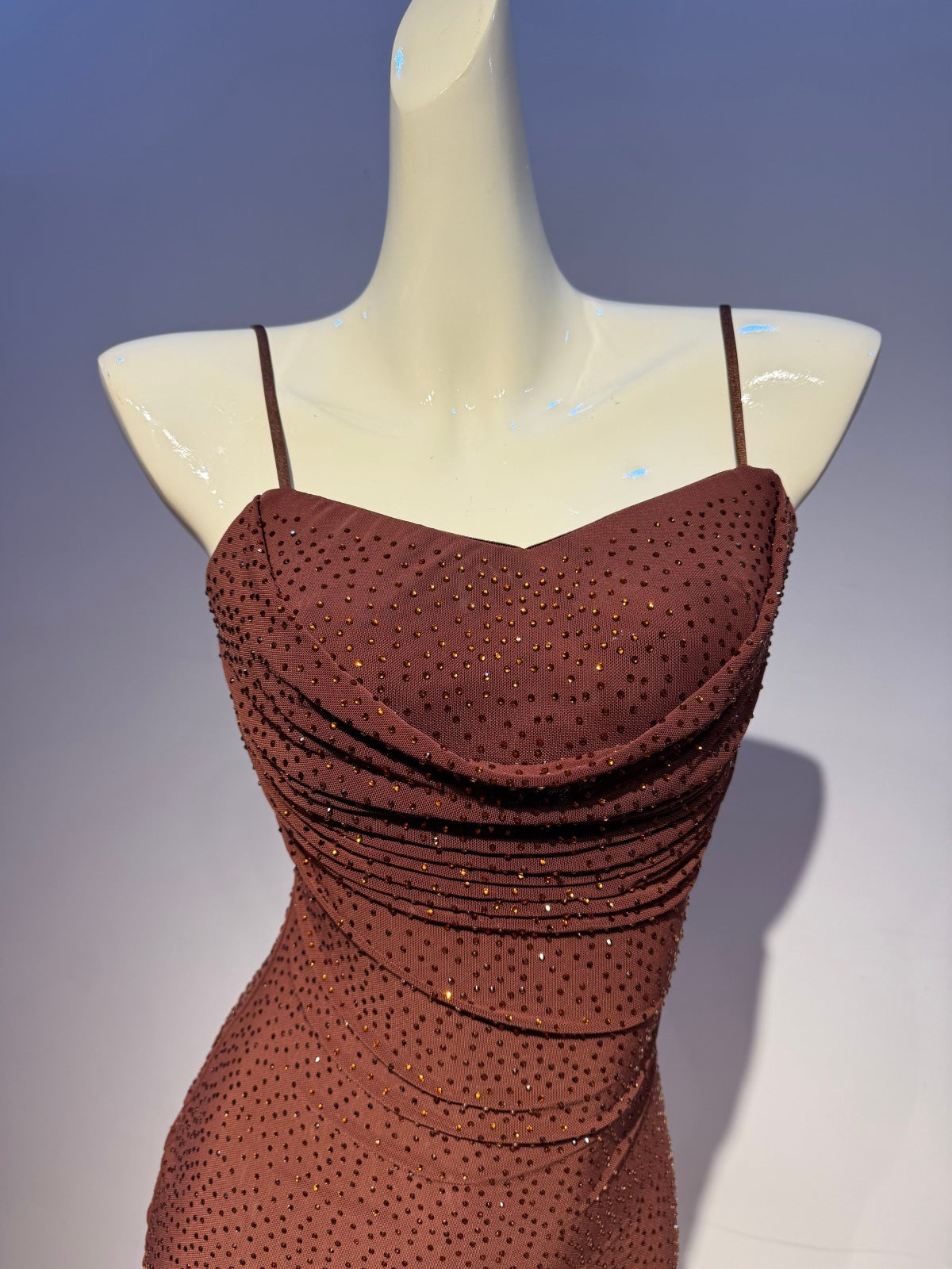 O1CN01rZd5Hb2MW23Nhr6BB__2214480629834-0-cib BROWN GLITTER BODYCON DRESS STRETCH KNIT COCKTAIL