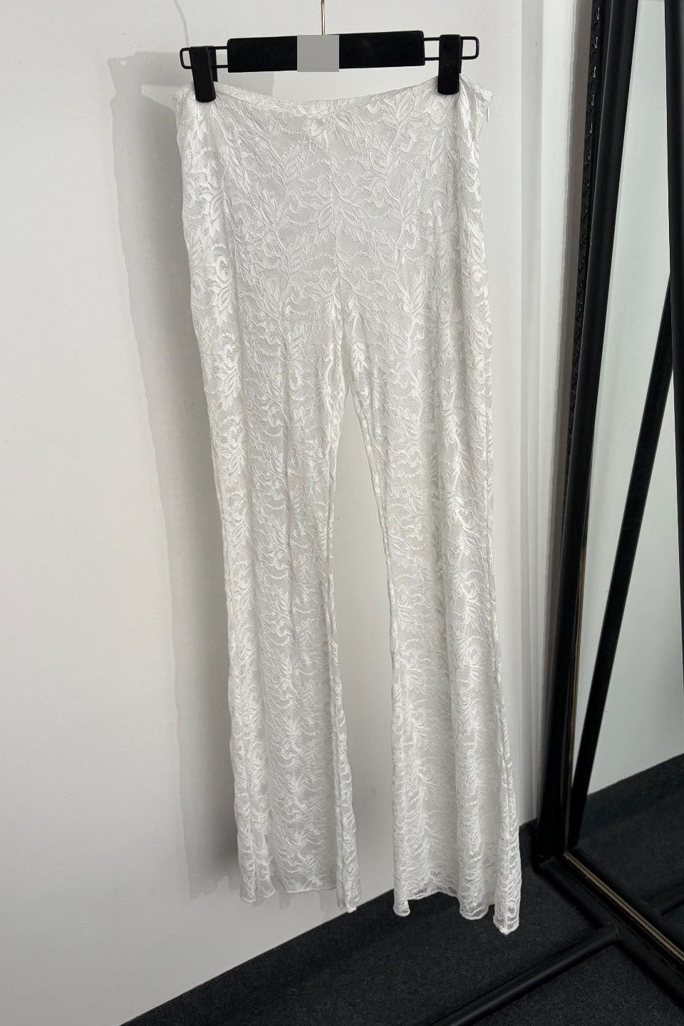 O1CN01uBgxDt23adL5rSKki__2218792767272-0-cib WHITE SHEER LACE HALTER TWO-PIECE SET - FLARED PANTS