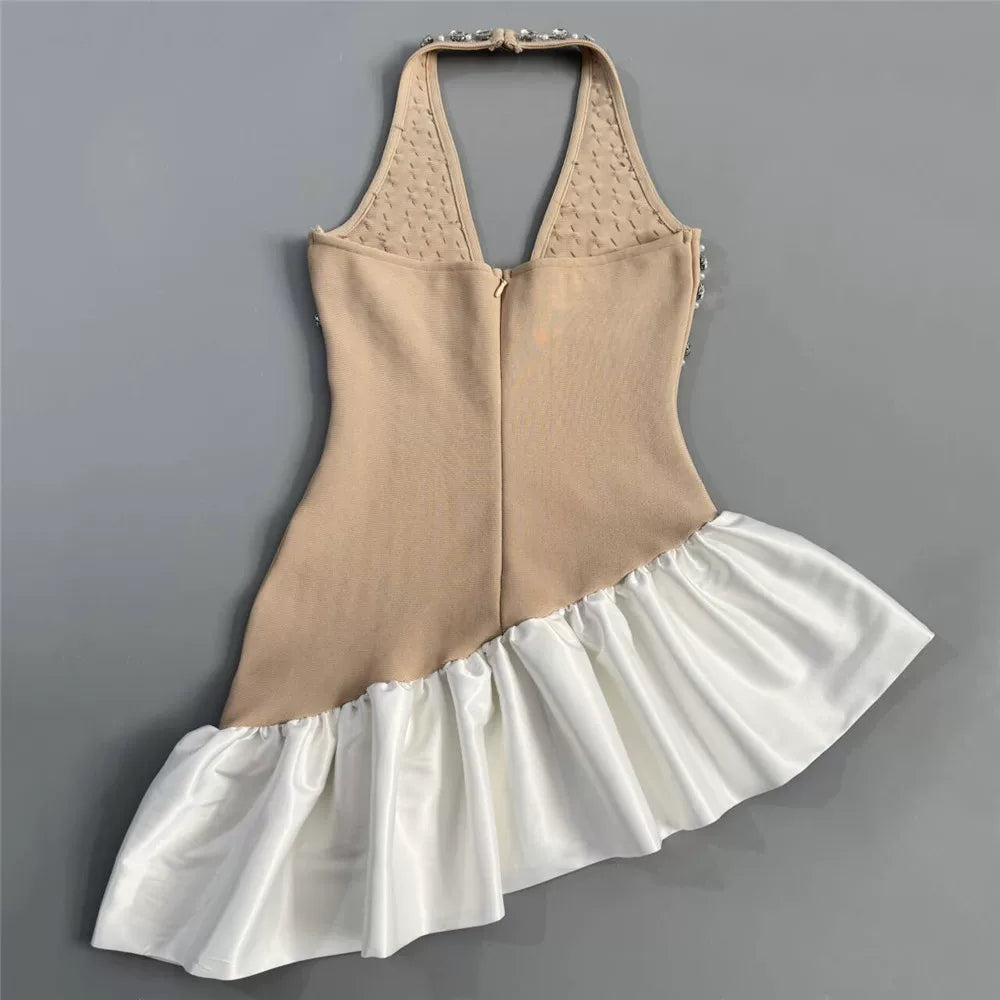 O1CN01vRJbNQ1T5eNGawW2K__2931792331 RHINESTONE HALTER RUFFLE SATIN MINI DRESS