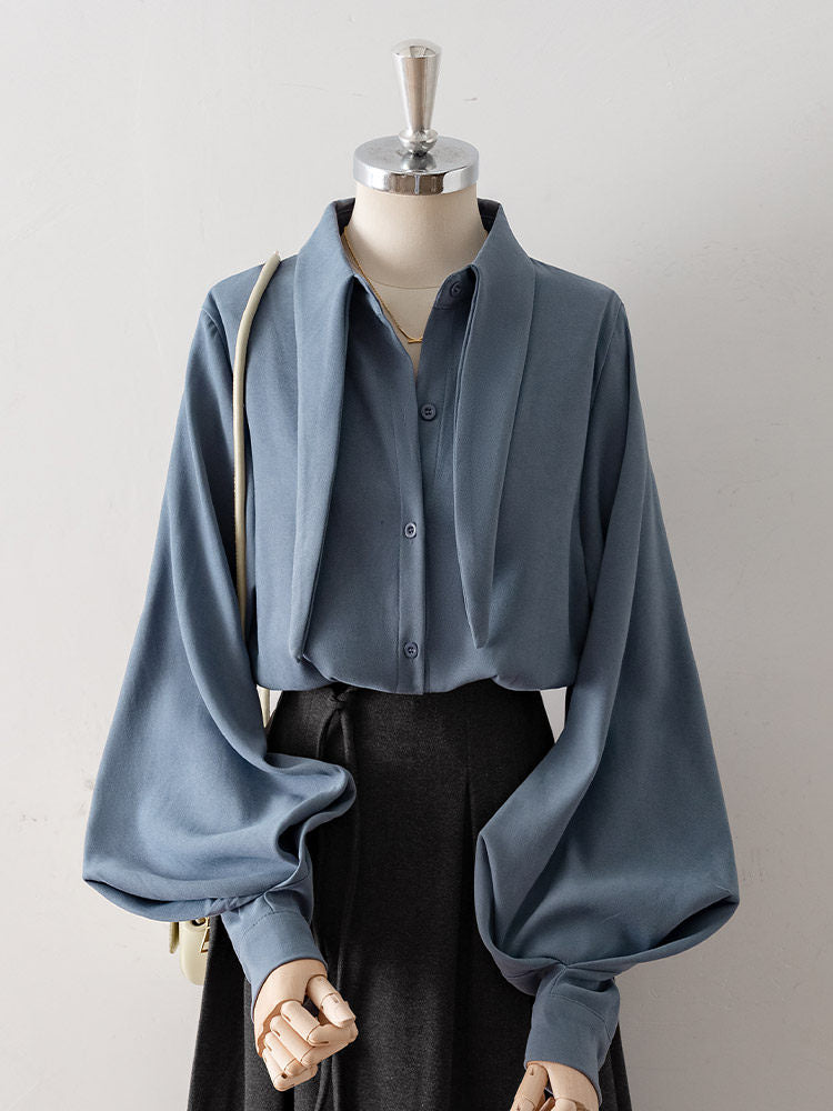 O1CN01wPPuwA1fP8TPW9ie5__163593998 OVERSIZED POINT COLLAR LANTERN SLEEVE BLOUSE