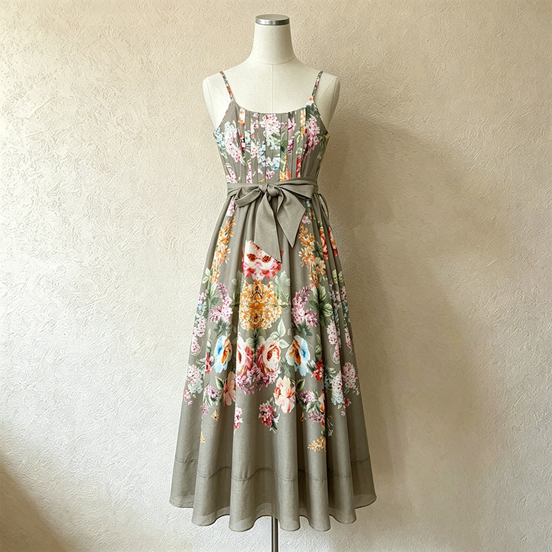 O1CN01x7vEuG1v3BUFPQvIq__2485646116-0-cib TAUPE LINEN A-LINE FLORAL MAXI DRESS