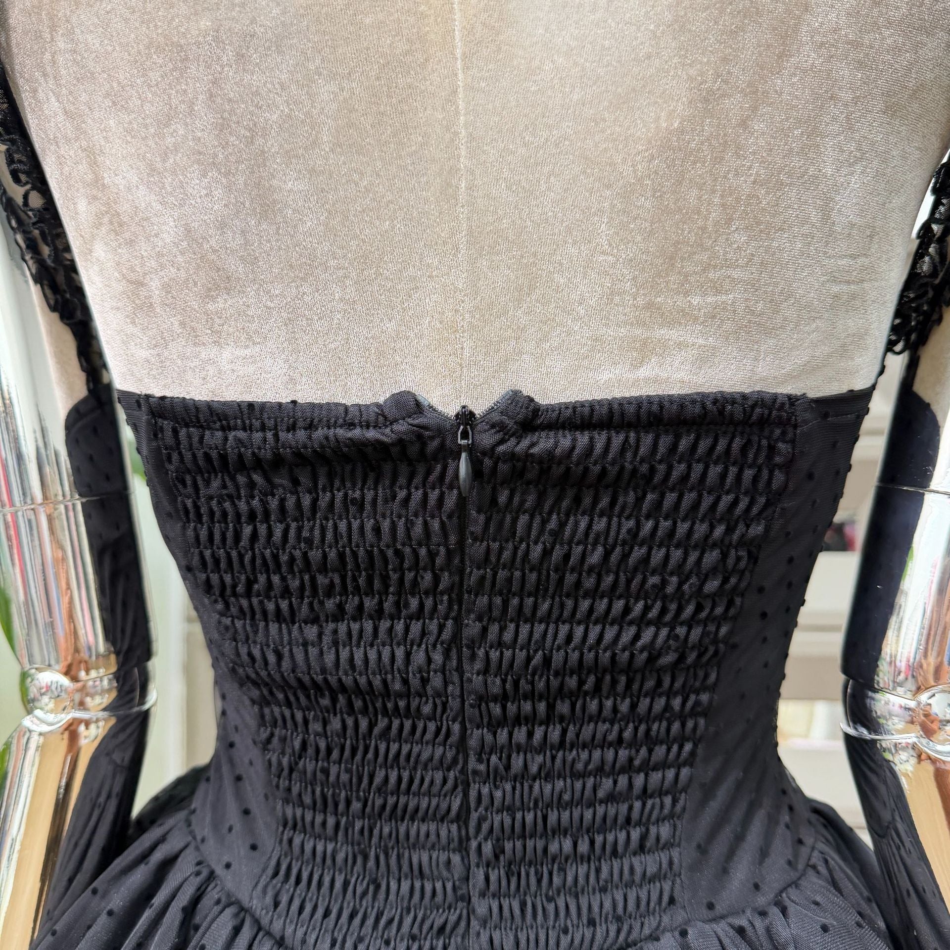 O1CN01z5vrWG1EoKkyAKUjH__2218304790398-0-cib BLACK TULLE FIT-AND-FLARE COCKTAIL MINI DRESS