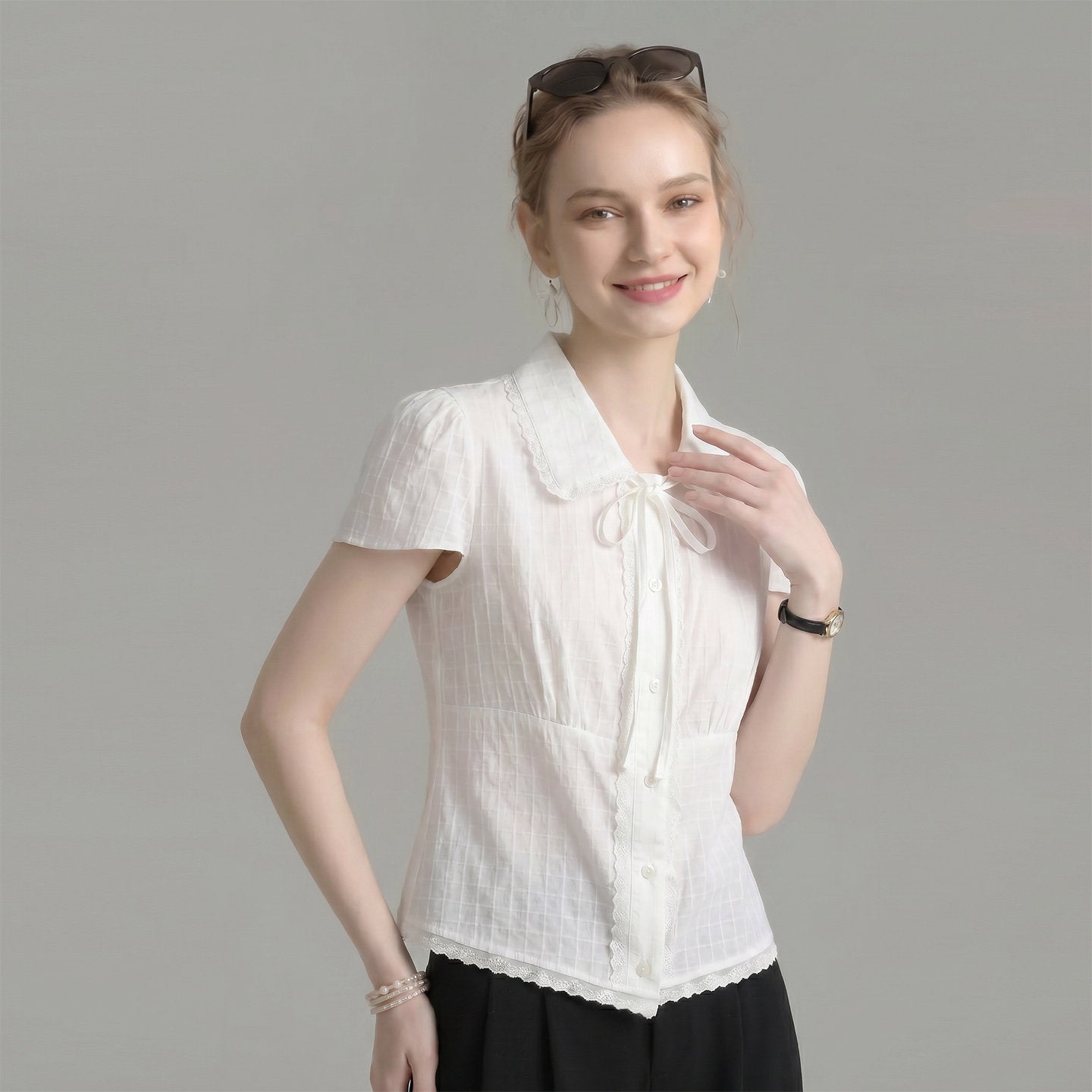 O1CN01ze7k6t1fP8c84NcfH__163593998 SCALLOPED LACE PETER PAN COLLAR BOW BLOUSE