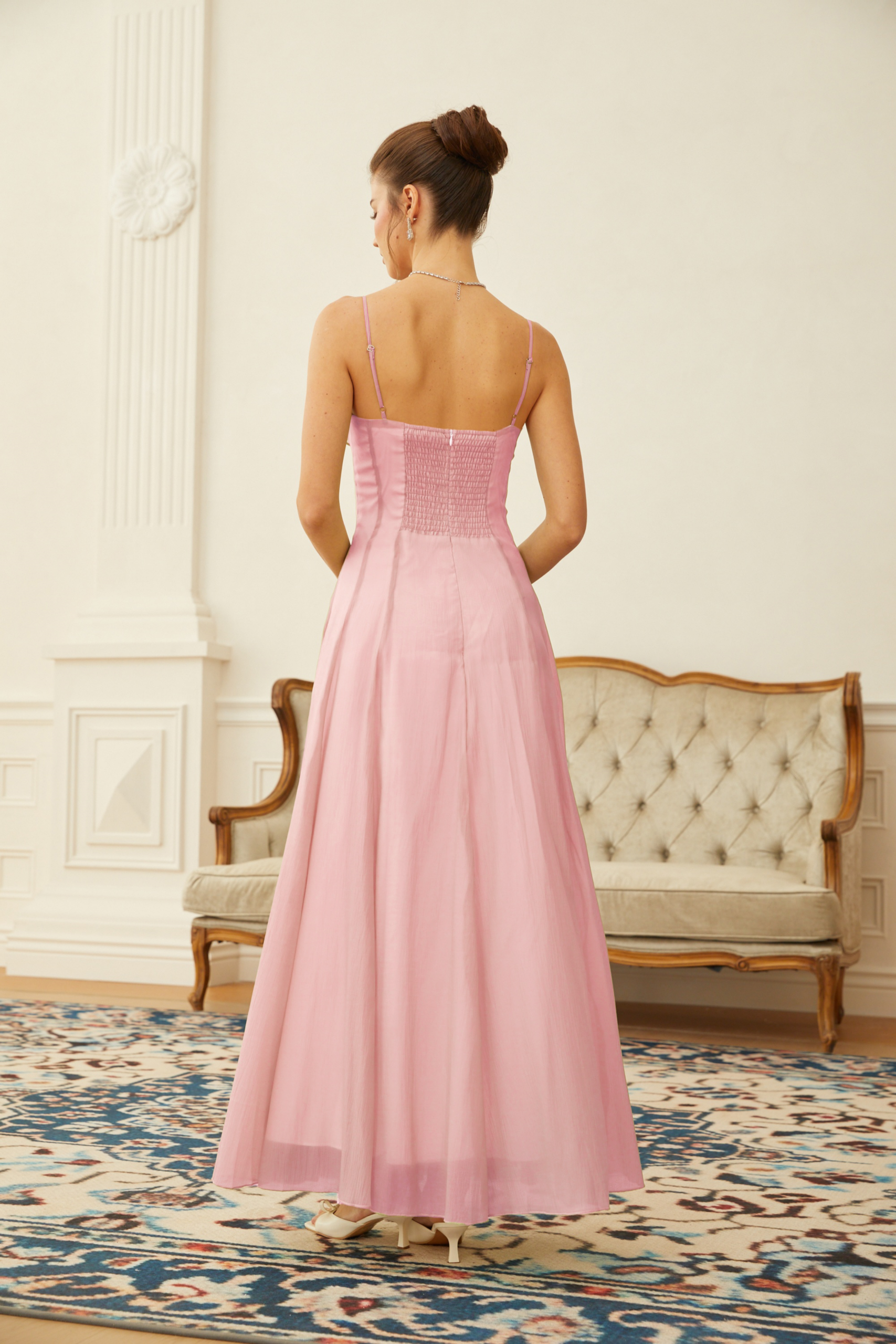 SakuraRuffledShirredTulleMaxiDress_4 SAKURA RUFFLE SHIRRED TULLE MAXI DRESS