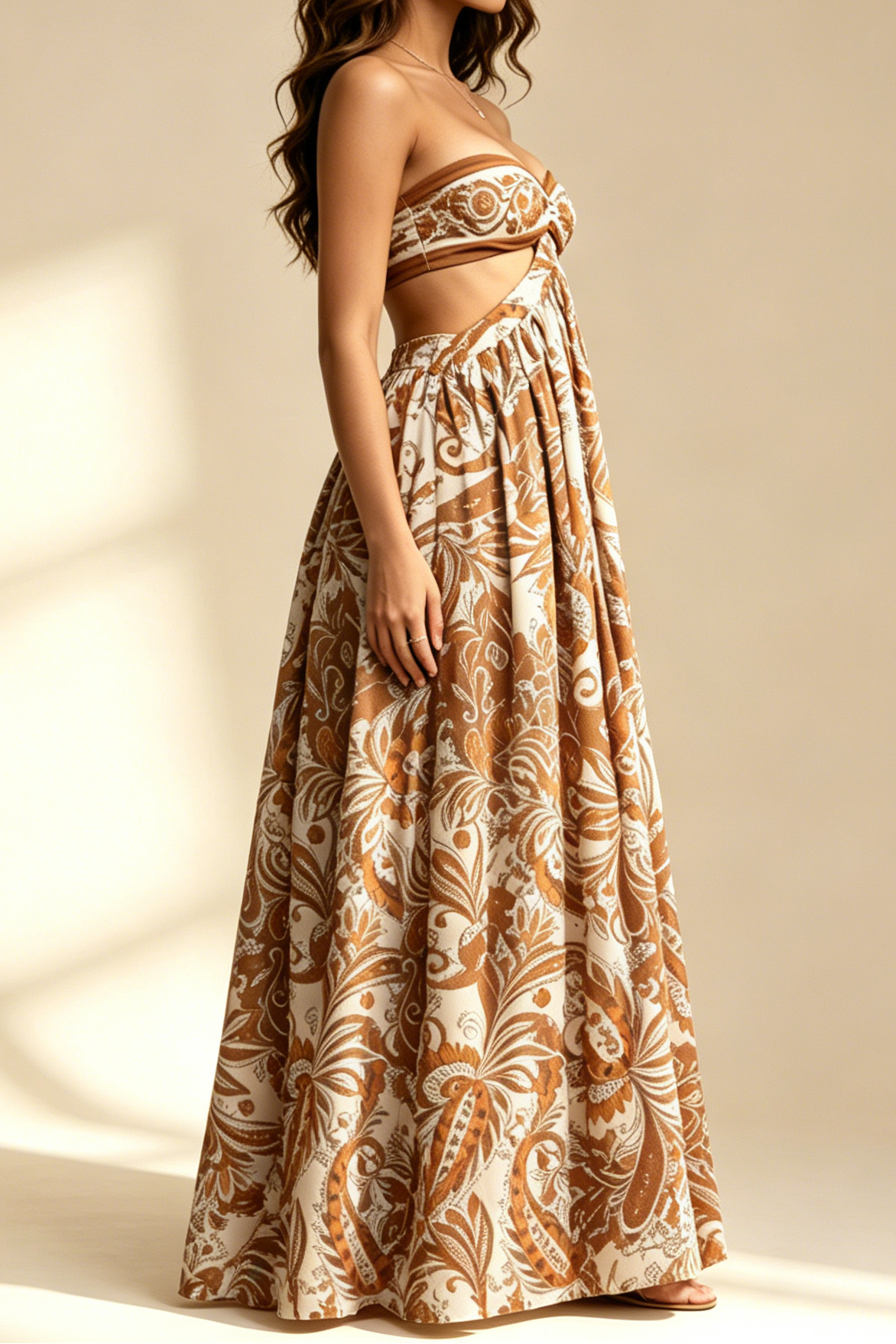a59f0225b629856bbf66339b8d2f9ba3_ac808f6b-c019-4ee4-a346-35e3f73d55cb BOHO PAISLEY PRINT STRAPLESS TUBE TOP CUTOUT FLOWY MAXI DRESS