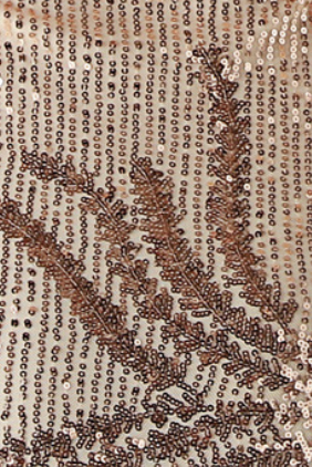 aab32f3fb4f4ddf8ef0ba89884907dc4 ROSE GOLD SEQUIN TULLE SHOULDER MAXI GOWN
