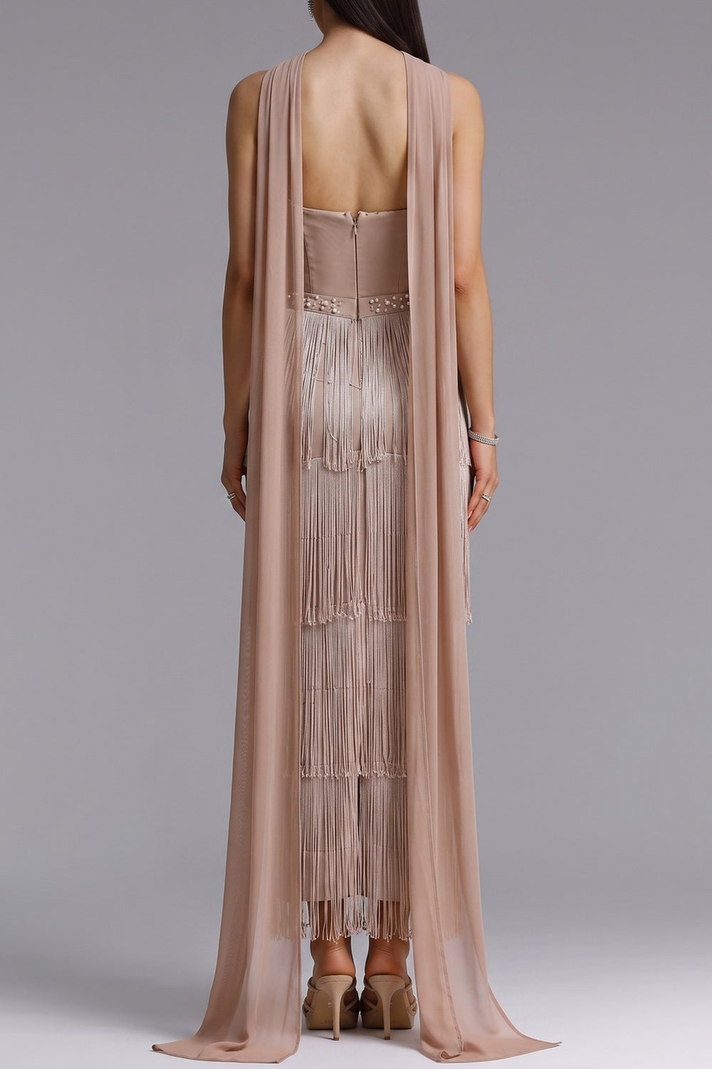 add33e90253f6075 HALTER BEADED FRINGE MAXI DRESS FOR EVENING
