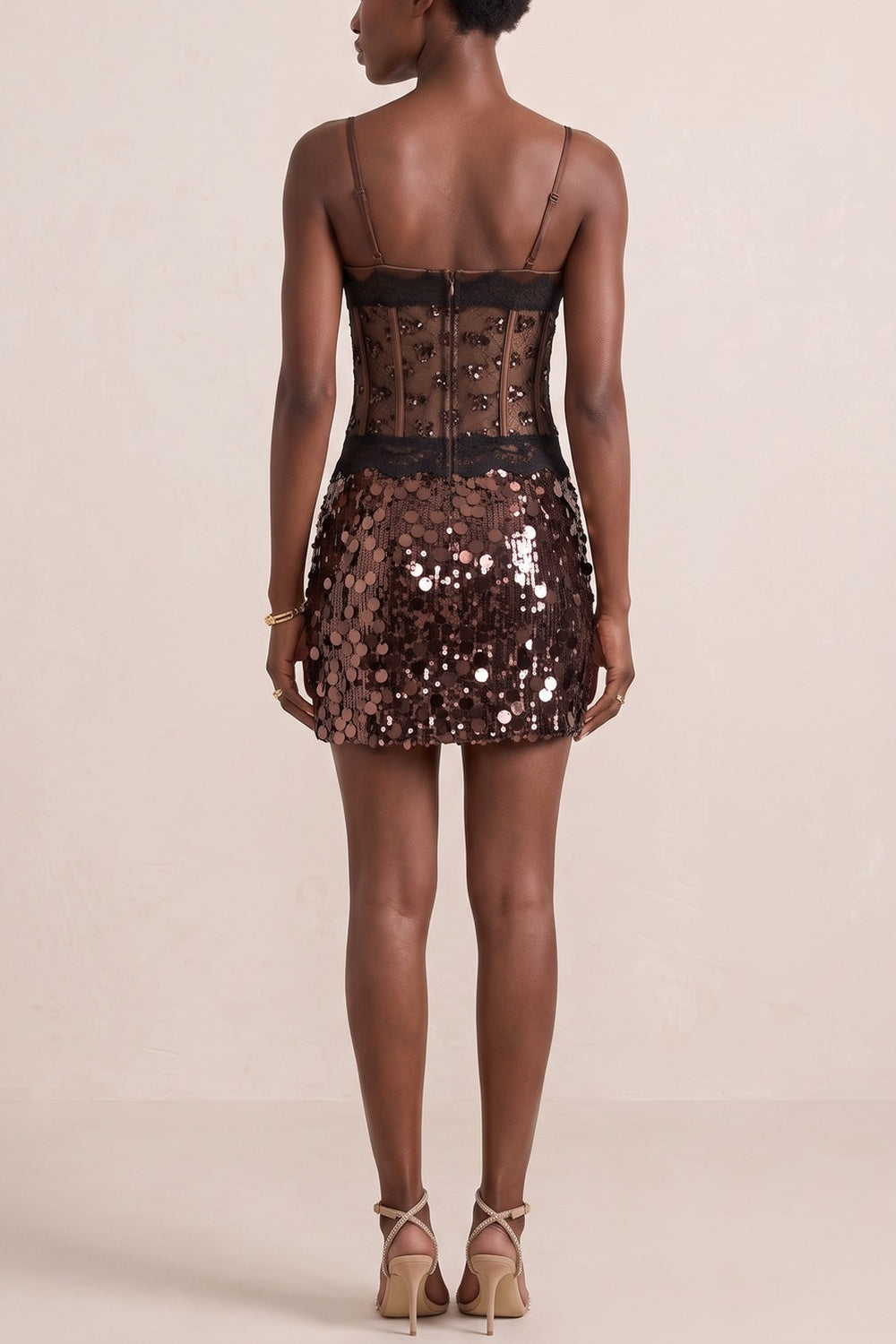 b5d3afcb99f14b50 SEQUIN CORSET SKIRT SET | SPAGHETTI STRAP PARTY OUTFIT