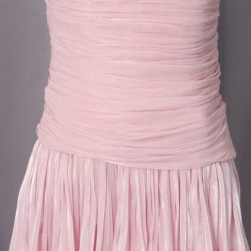 b6618bbe039f66385ec942b69ec4a45b HIGH NECK KEYHOLE CAPE PUFF SLEEVE RUCHED MINI DRESS