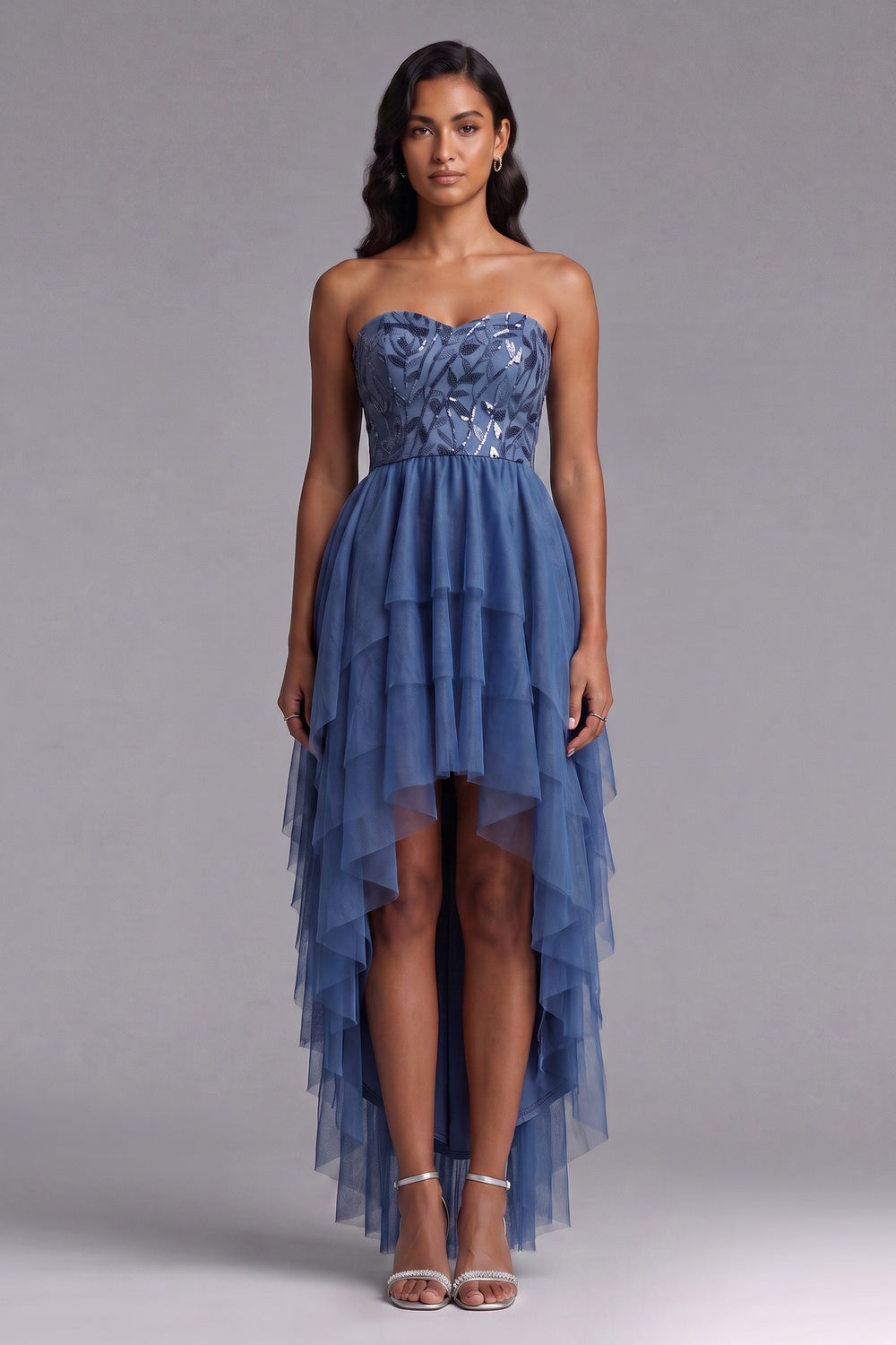 bbb061bc00c2e149 SLATE BLUE TULLE A-LINE COCKTAIL DRESS