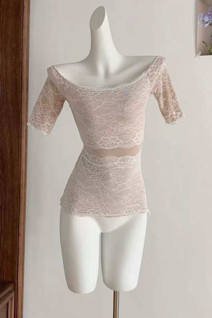 bc141f245bc47b77b24d5a93c32fe57f OFF-SHOULDER LACE CROP TOP FOR NIGHT OUT