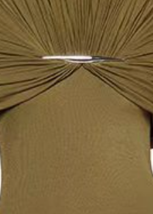 cf088506a1008eb7954943cbdfc493d6 OLIVE GREEN RUCHED COLUMN GOWN STRETCH JERSEY