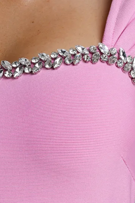 db9cdede6dc7283e99375cd6a2c0d6f6 BUBBLEGUM PINK BODYCON DRESS | STRETCH KNIT PARTY