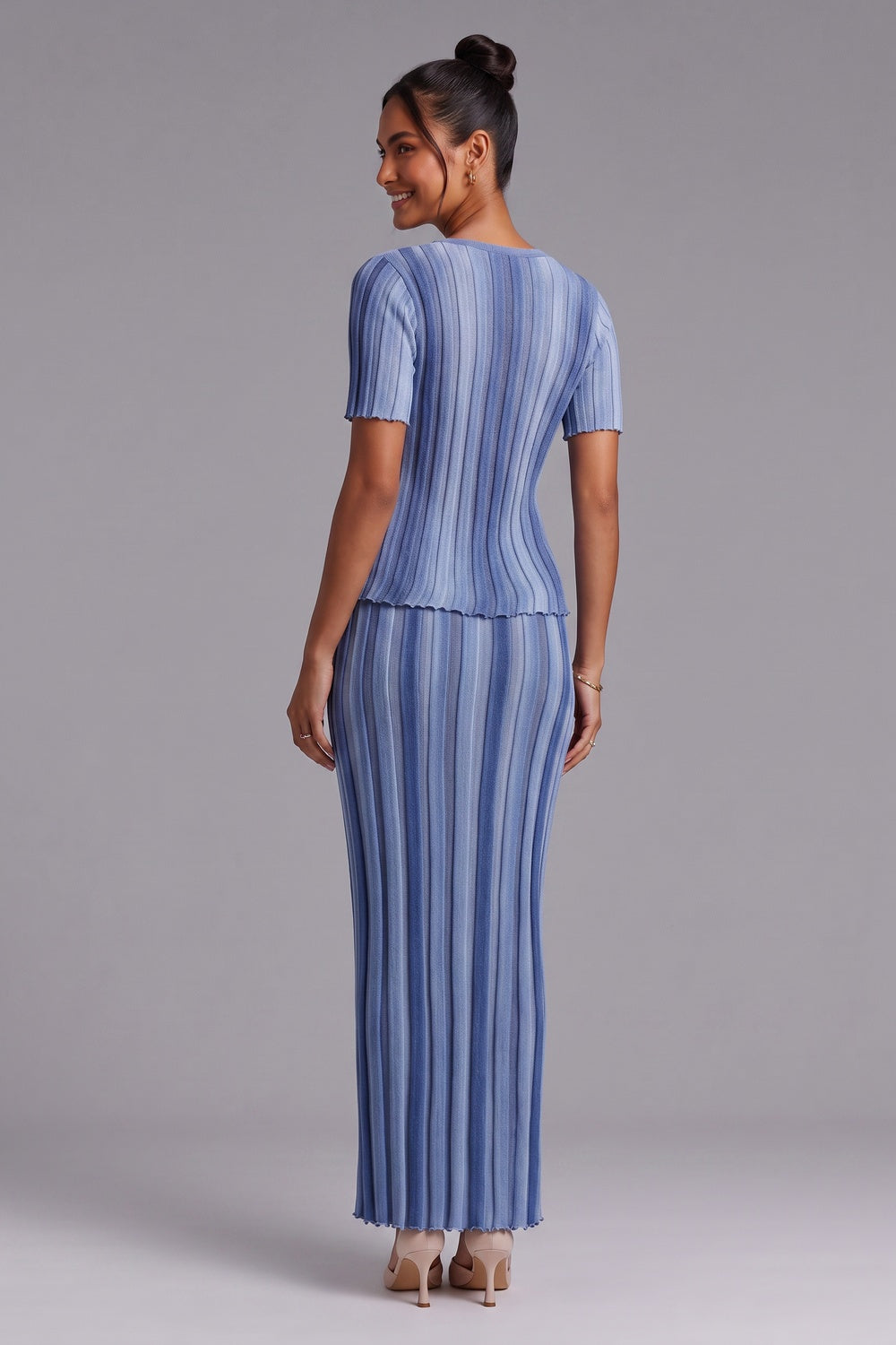 df593be458146a22 LIGHT BLUE RIBBED KNIT SET GRADIENT STRIPE