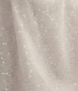 ebd1df736b9b72337dddb16ad502aae3 WHITE SEQUINED TULLE FIT-AND-FLARE COCKTAIL DRESS