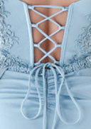 f20e7fafb7ad01b523b38f1c72ae0c63 LIGHT BLUE LACE-UP BACK MAXI EVENING GOWN