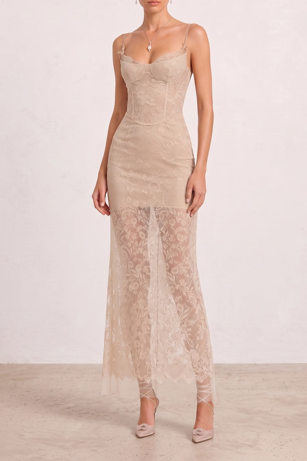 f35ec63f2c255429 LACE CORSET MAXI SLIP DRESS FOR WEDDING GUEST
