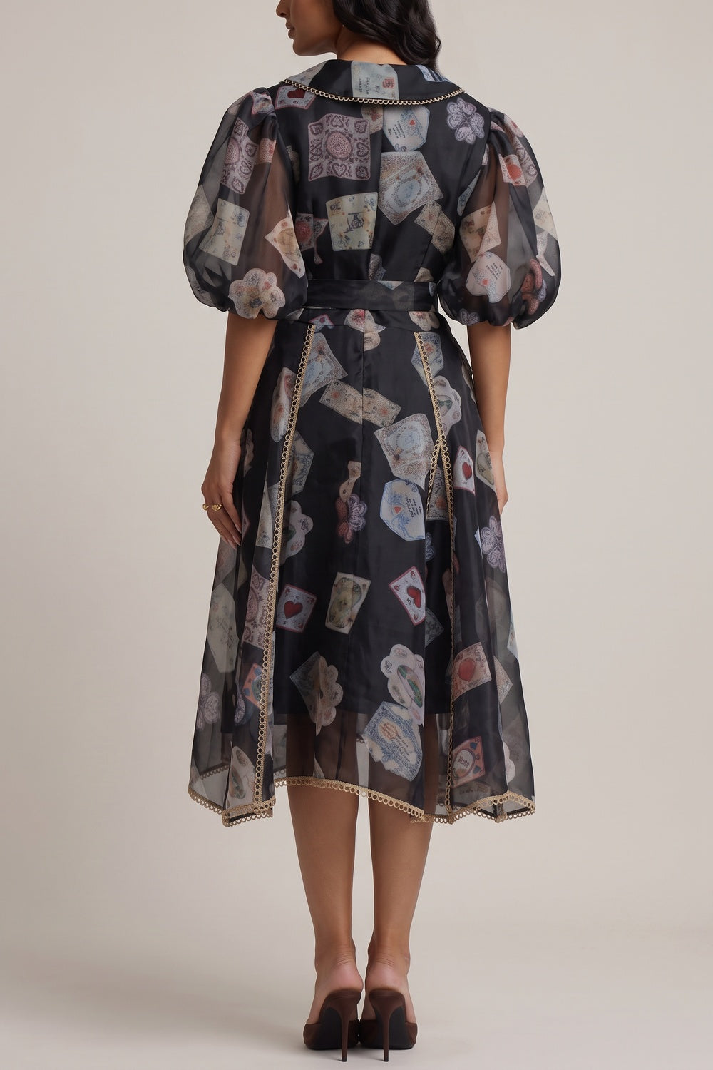 f3ca05591880d18a_f0c3e5f6-9528-44d8-919b-9818a98dbe15 V-NECK BALLOON SLEEVE PRINT BELTED MIDI DRESS