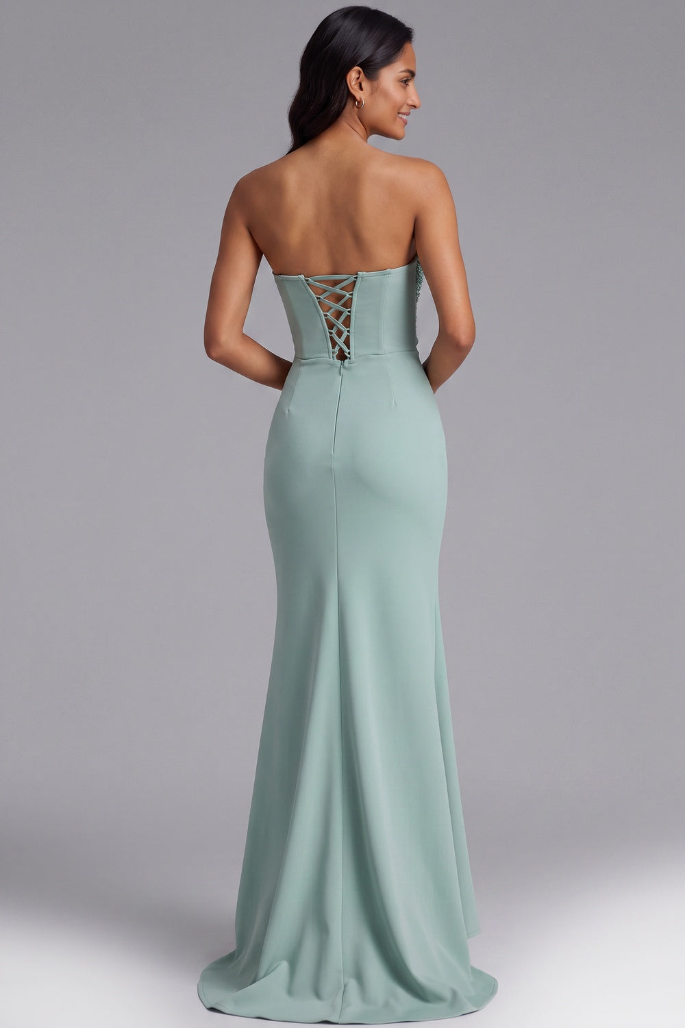 f5453e8d5aa1b9cd MINT GREEN ONE-SHOULDER SEQUIN COCKTAIL GOWN