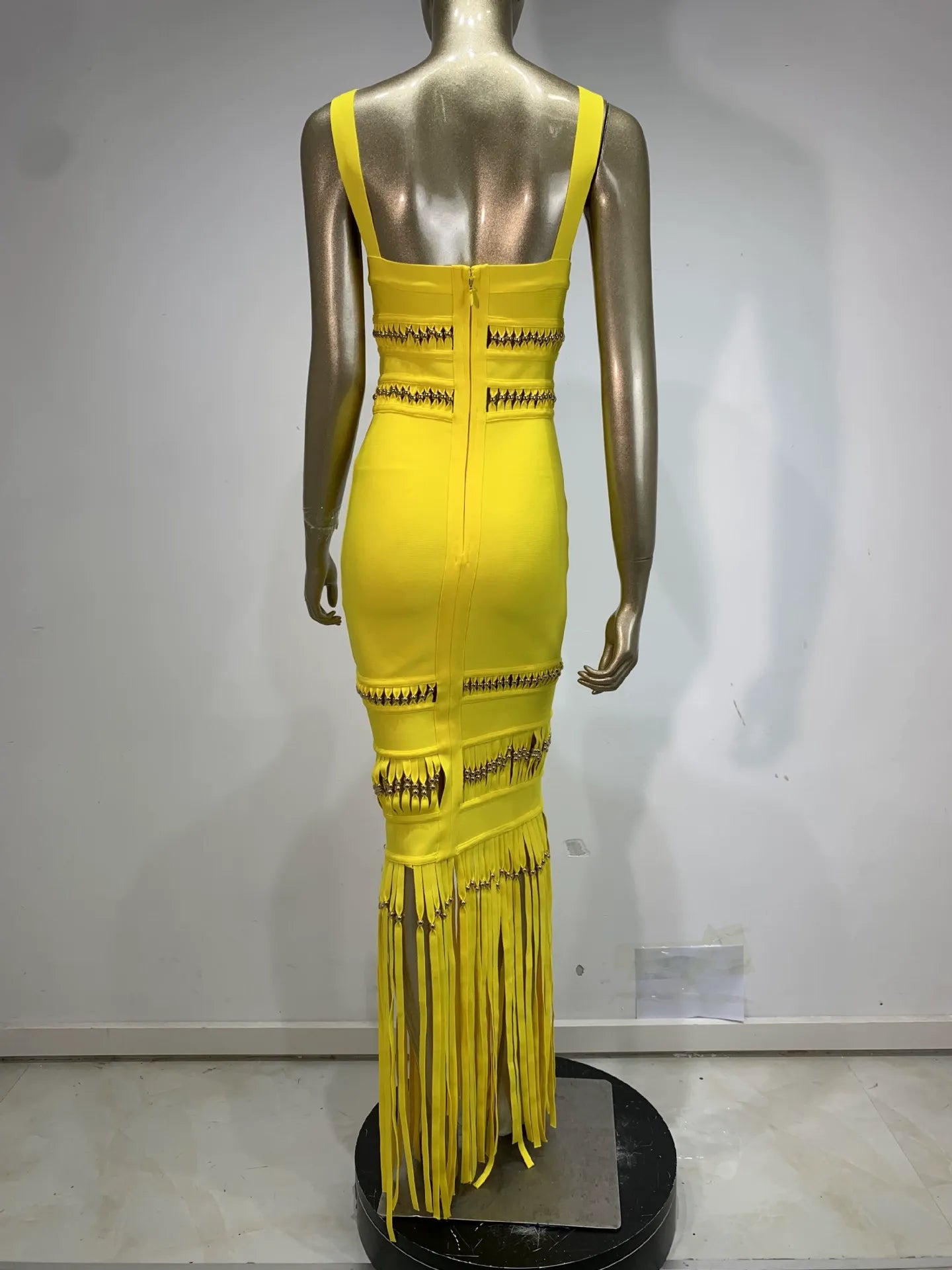 imgi_34_O1CN01jc1Ztq1Cti9efWzBW__2206696720139-0-cib_jpg BRIGHT YELLOW CUTOUT FRINGE BANDAGE MERMAID MAXI DRESS