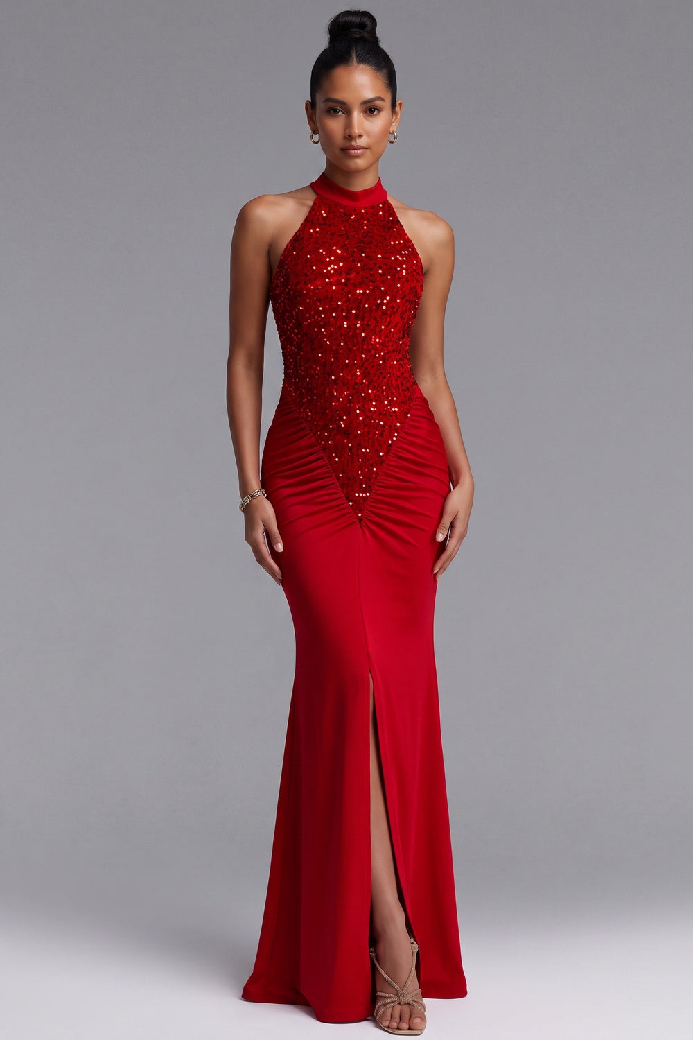 087c9d4892d7822b STRETCH JERSEY MERMAID EVENING GOWN