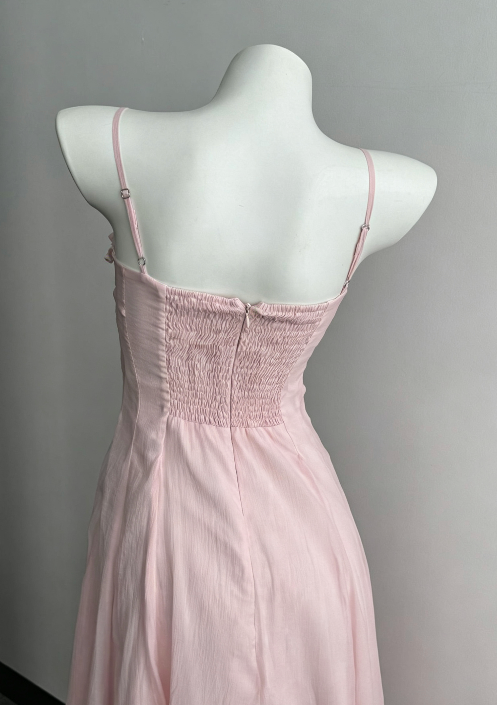 12010cc89aaef010eb3a613516c91864 PASTEL PINK CHIFFON A-LINE MAXI DRESS FOR WEDDING GUEST