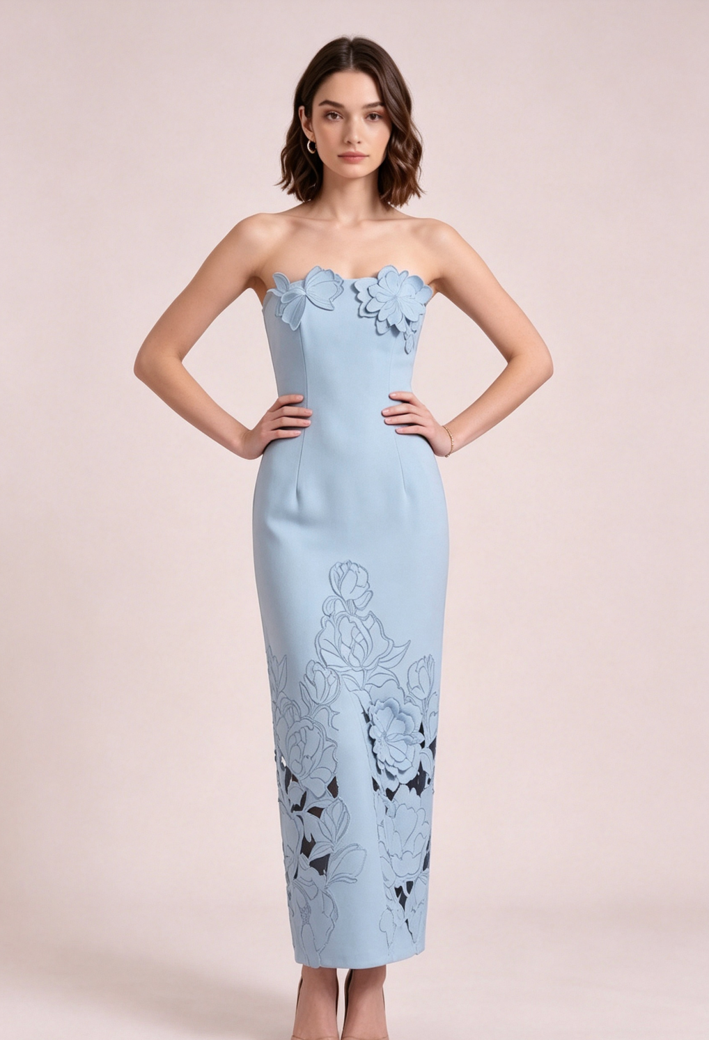 15f08b55b03865d3f90a89a53e7854f5 LIGHT BLUE CREPE COLUMN DRESS – FORMAL & WEDDING GUEST