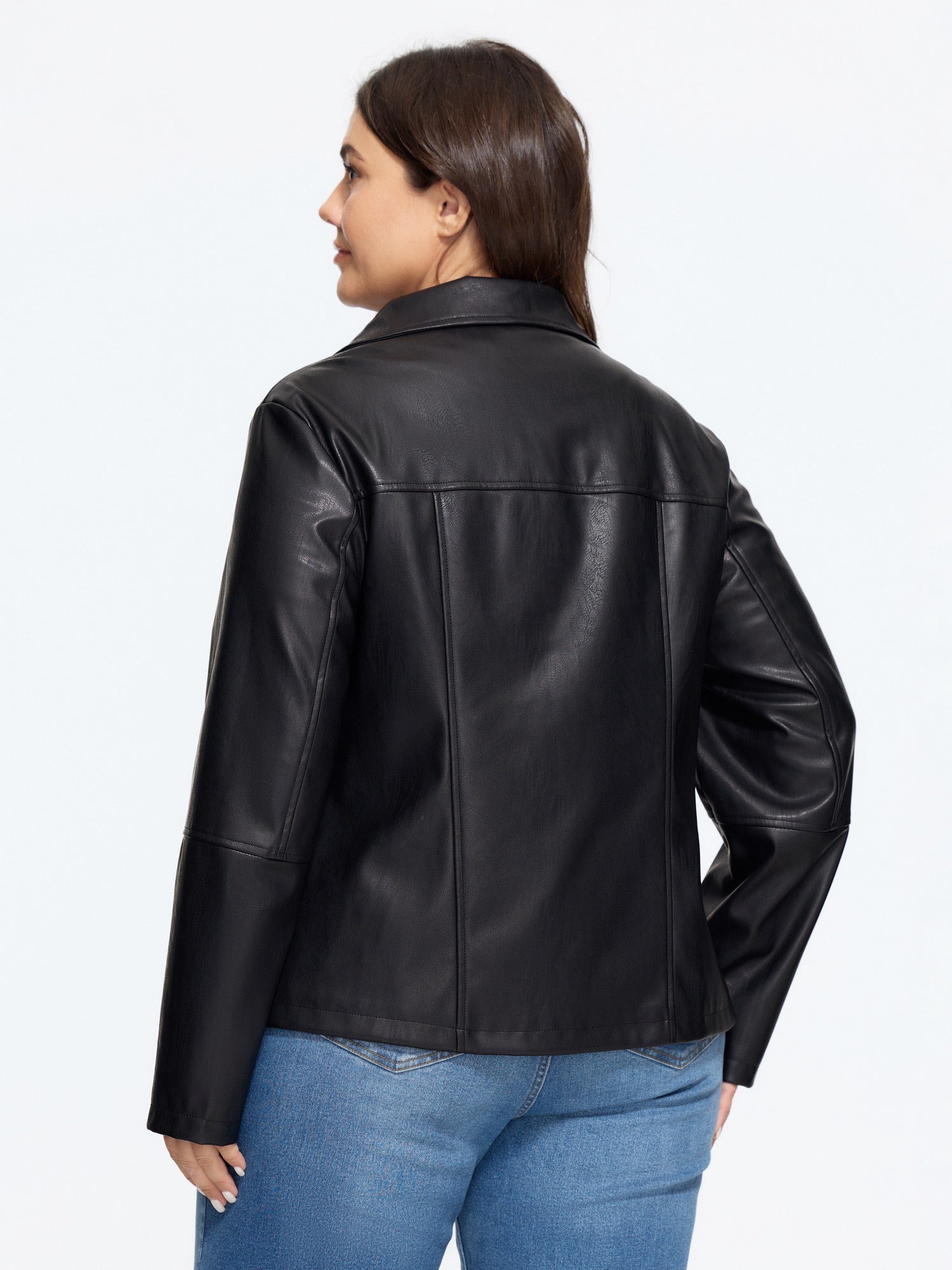 1788341877695_c74b95 ASYMMETRIC ZIP BIKER JACKET - LAPEL COLLAR STREET STYLE